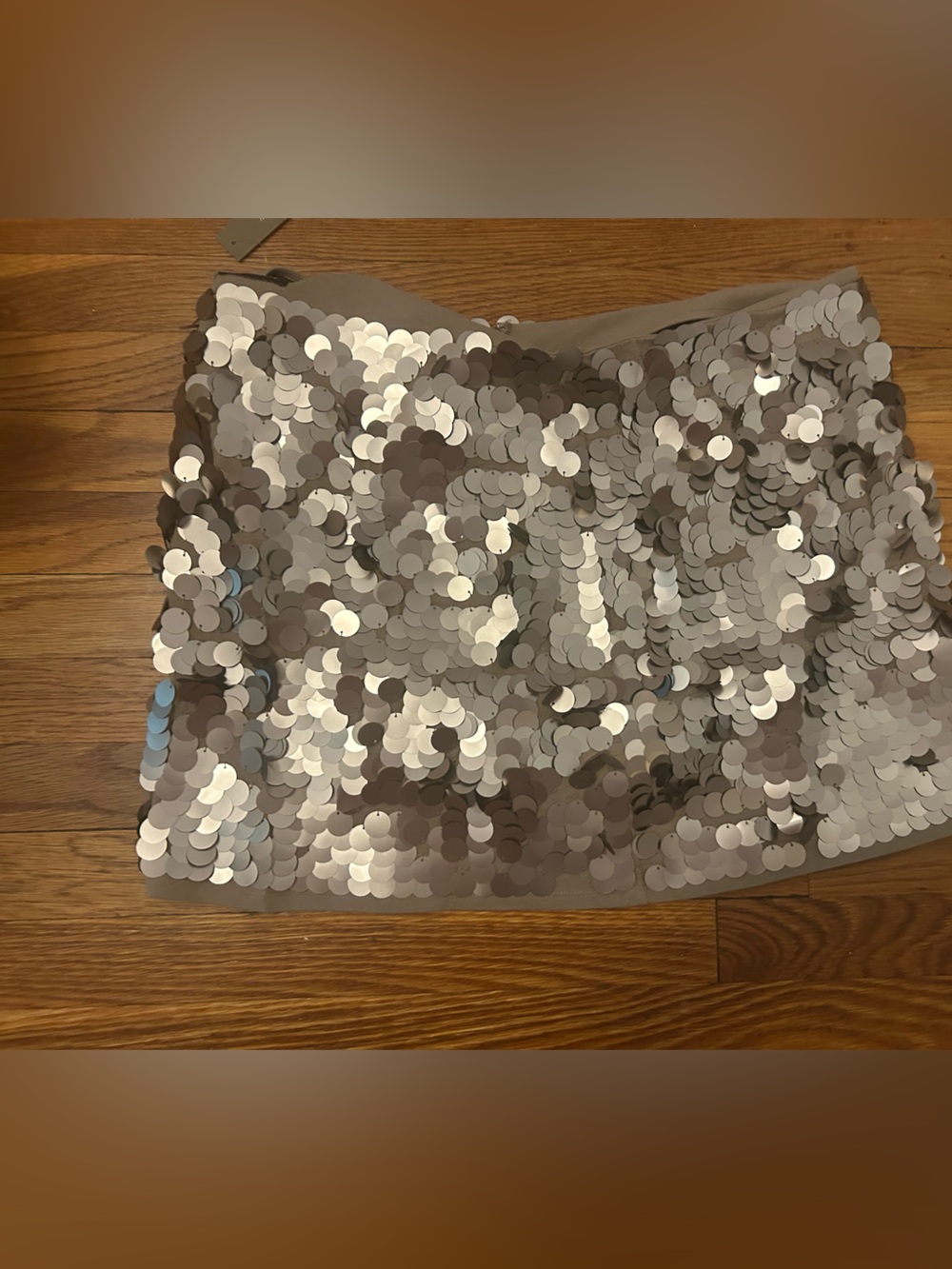 J. Crew Silver Sequin Mini Skirt